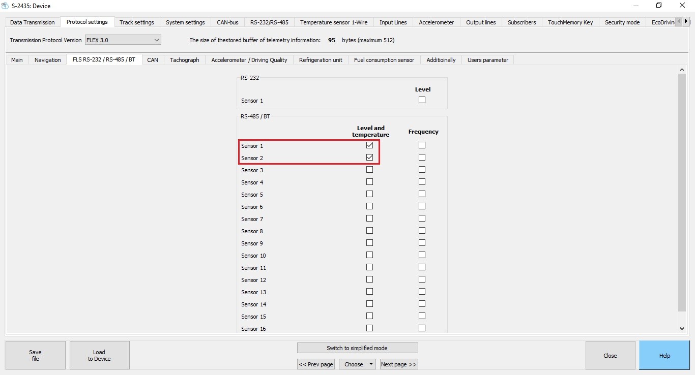 2435 protocol set rs485