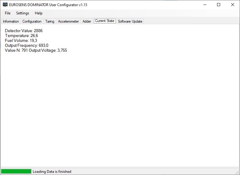 Sensor 2 Current state