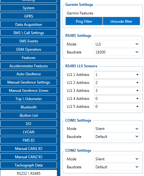fmb 125 sensor address