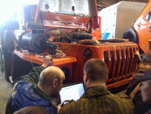 URAL truck with YAMZ-238 diesel engine and Eurosens Direct PN 