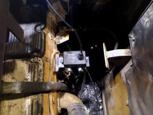 Excavator CAT 385 with Eurosens Delta fuel flow meter