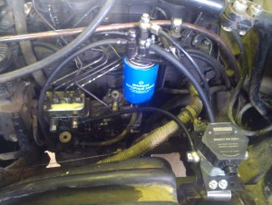 MAZ truck and Eurosens Direct fuel meter