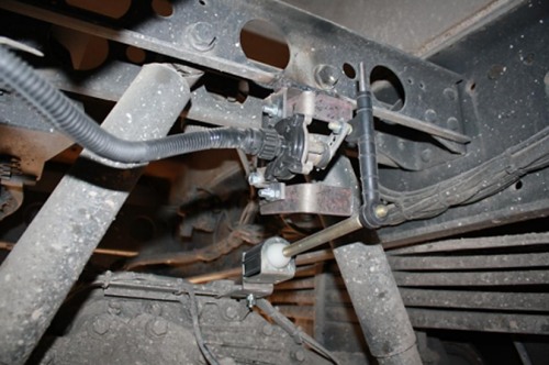 нагрузка на ось, установка датчика