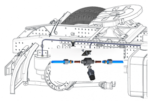 установка датчика нагрузки на ось, пневмобаллоны